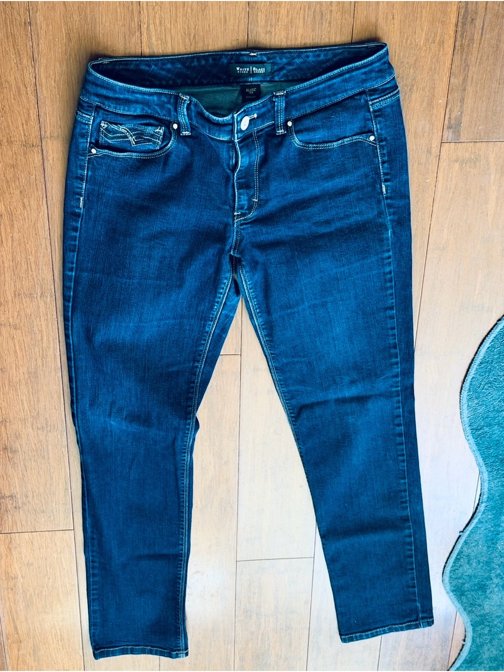 White House Black Market Dark Indigo Slim Leg Jeans